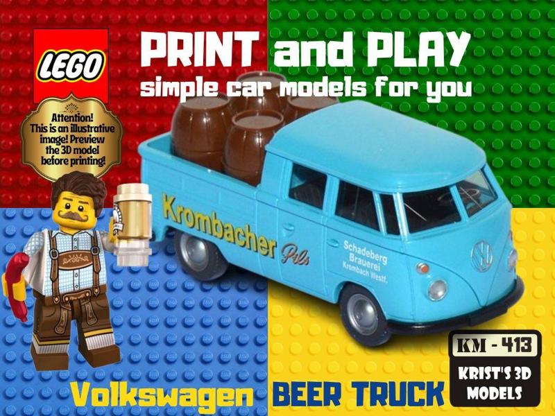 LEGO Volkswagen Bus Double Cab Beer Truck
