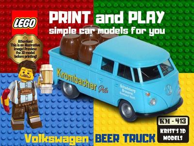 LEGO Volkswagen Bus Double Cab Beer Truck