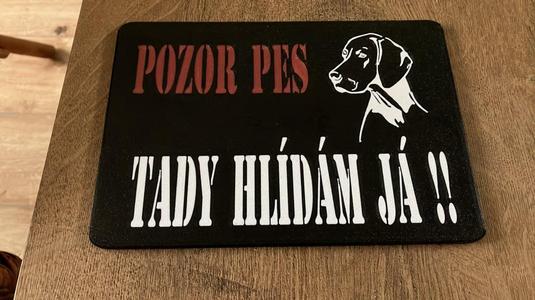 POZOR PES NEMECKY OHAR