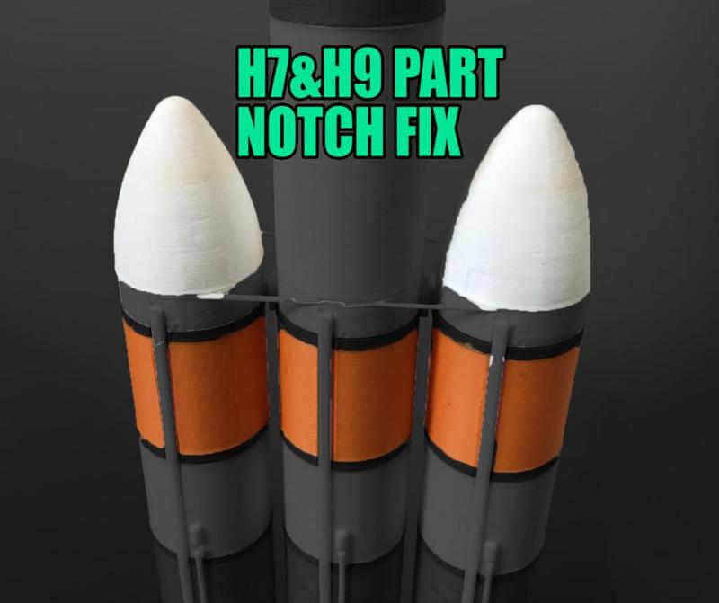 Fixed Hollow Parts (H7&H9) for Delta IV Heavy with Orion exploration flight test 1