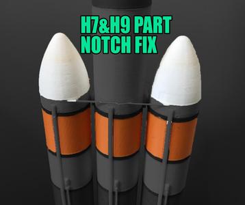 Fixed Hollow Parts (H7&H9) for Delta IV Heavy with Orion exploration flight test 1