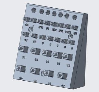 Socket Holder- Angled Wall Mount