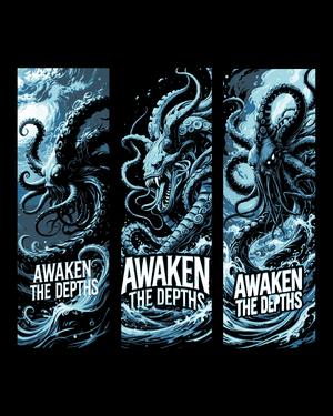 The monster that lives deep in the sea has been awakened - Set of bookmarks