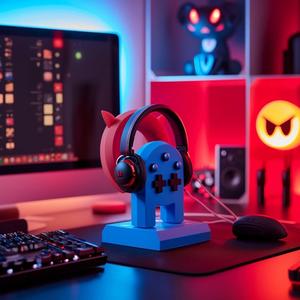 Gameboy-Inspired Headphone Stand – 3D Printed Retro Gaming Accessory for Desk Organization