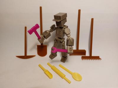 Household goods for "13" Printable Jointed Figures