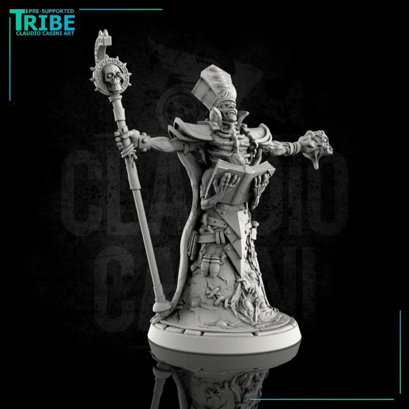 (0004) Undead lich necromancer