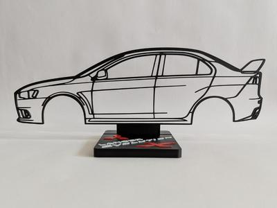 Mitsubishi Lancer Evolution X silhouette