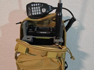 RT-95 Manpack Rails and BNC bulkhead antenna mount