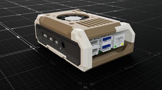 Raspberry Pi 4 Modular Case - Remix