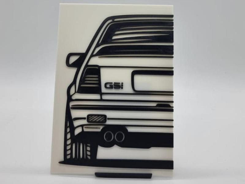 2D Wall Art Opel Kadett E GSI