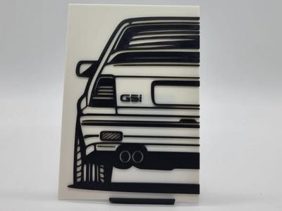 2D Wall Art Opel Kadett E GSI