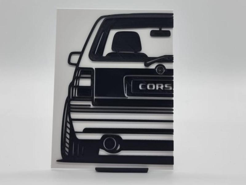 2D Wall Art Opel Corsa A GSI