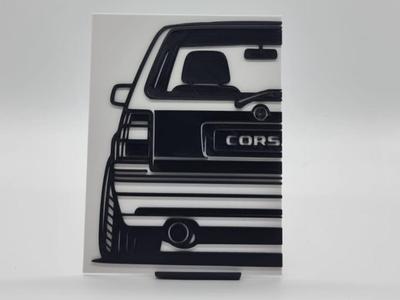 2D Wall Art Opel Corsa A GSI
