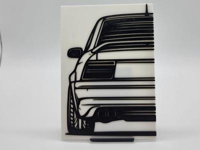 2D Wall Art Opel Calibra