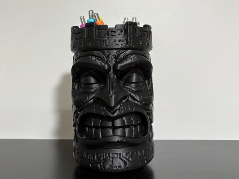 Tiki Pencil Holder