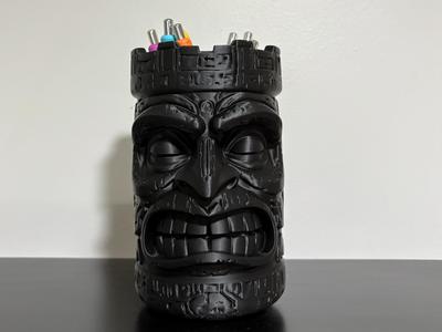 Tiki Pencil Holder