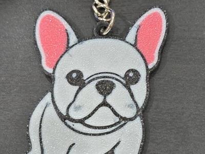 French Bulldog keychain by MJ Prints Portugal