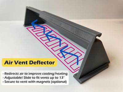 Air Vent Deflector - Adjustable & Magnetic