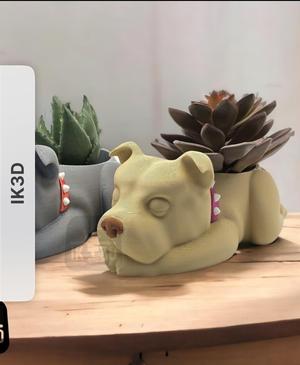 Sleepy Staffy Planter by IK3D