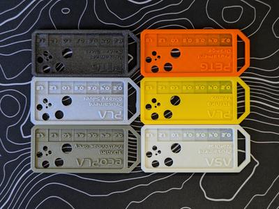Filament Sample with customizable labels (Prusa slicer)