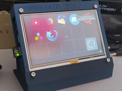 Raspideck - raspberry pi 3 case with 5" monitor