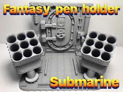 Fantasy Pen Holder Submarine 
