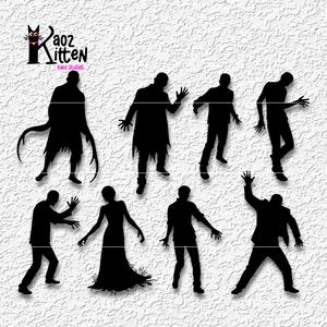 zombie halloween pack mini wall decor undead decoration