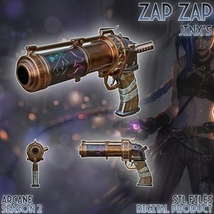Jinx Zap Zap Cosplay Arcane League Of Legends