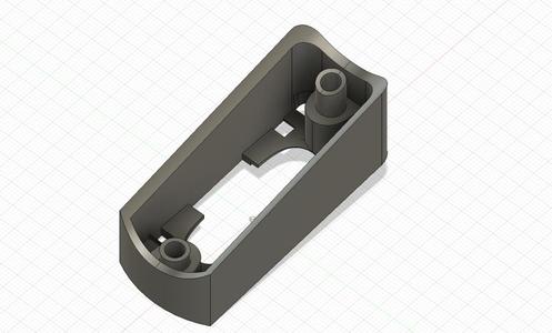 GE freezer door handle support