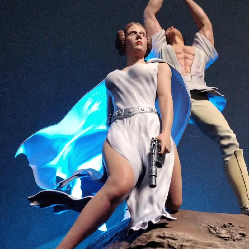 Star Wars Statue - Luke and Leia - Star Wars A New Hope Statue 