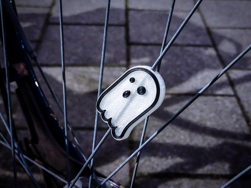 Spooky Ghost bike spoke decoration