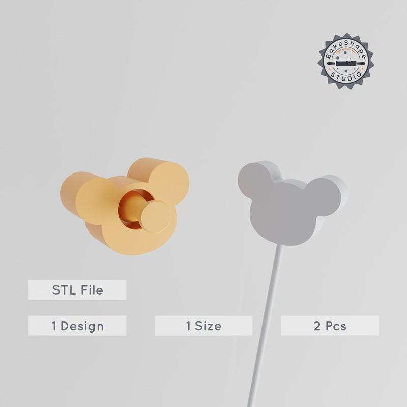 Mouse Cake Pop Mold, 2-Piece Set, Mouse Face & Head Design for Party Treats PRODUCT_2857