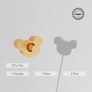 Mouse Cake Pop Mold, 2-Piece Set, Mouse Face & Head Design for Party Treats PRODUCT_2857