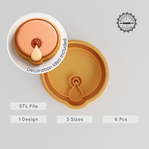 Breast Shape Cutter Stamp Set, Cookie & Fondant Tool, 3 Sizes, Nursing & Infant Care, Maternal Feeding Décor, Mother's Milk PRODUCT_2683