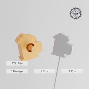 Beer Mug Cake Pop Mold, Craft Brew Design, Pint Glass Party Drink, 2-Piece STL Set PRODUCT_1291