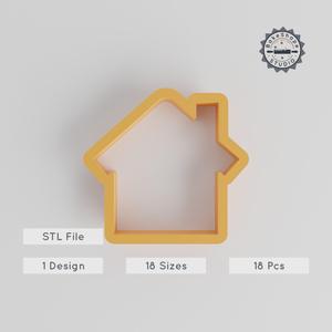 House Shape Cutter Set, 18 Sizes, Perfect for Cookies, Fondant, Clay, Home & Building Design PRODUCT_1444