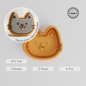 Naughty Cookie Cutter & Stamp Set, Emotion & Expression, Cute Funny Shapes, 3 Size Pack, Perfect for Cookies & Fondant PRODUCT_838