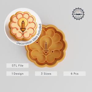 Creative Brain Cookie Cutter & Stamp, Imaginative Mind Set, Perfect for Fondant, 6 Pc, 3 Sizes S/M/L PRODUCT_2863