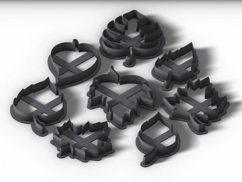 Leaves/Leaf - Dough/Sugar Paste/Cookie Cutter Set
