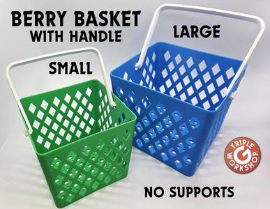 Berry Basket with Handle - No Supports