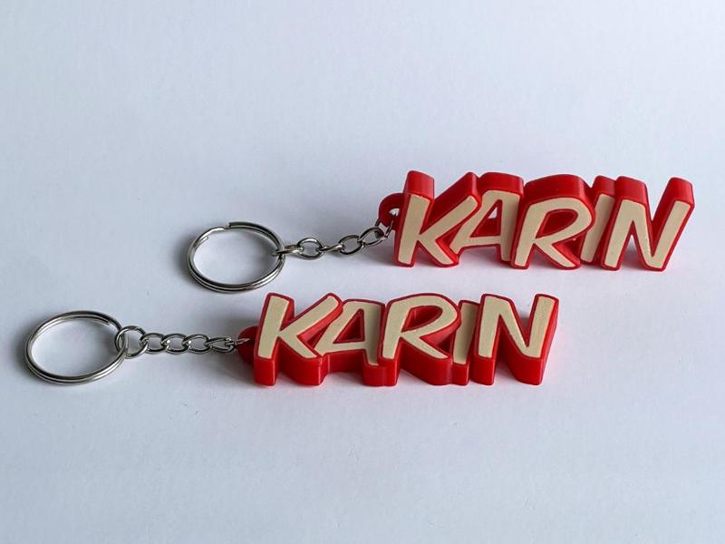 Lovely keychain with the name Karin