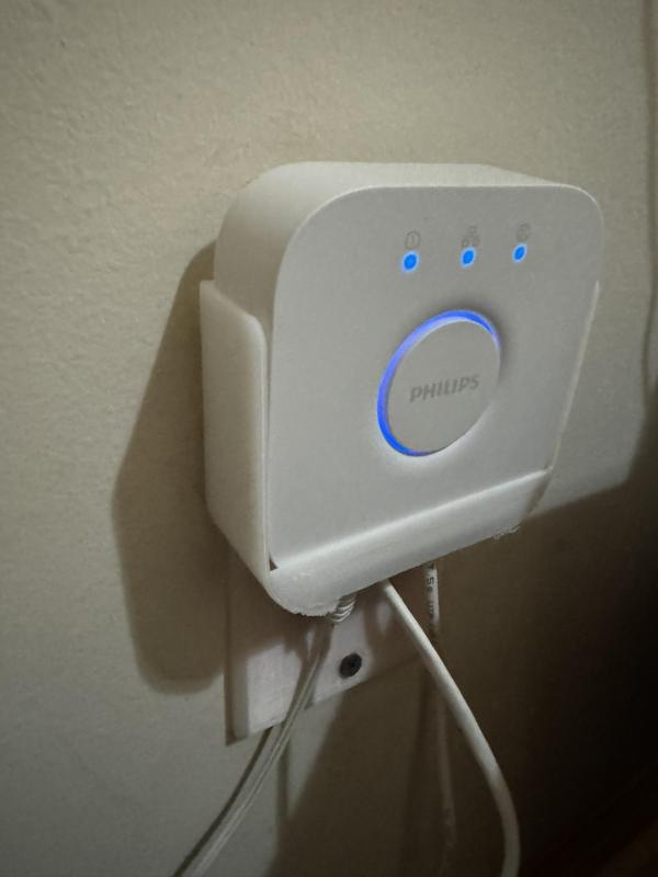 Hue Bridge Ethernet wall plate mount