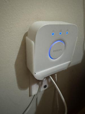 Hue Bridge Ethernet wall plate mount