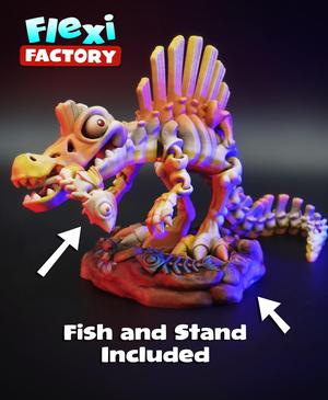 Flexi Factory Skeleton Spinosaurus with Stand and 3MF Included!