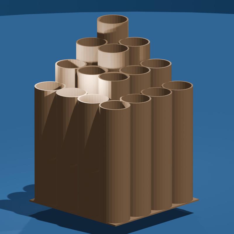 6-slot brush holder with 2 different styles