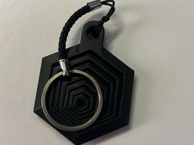 Hexagon fidget keychain