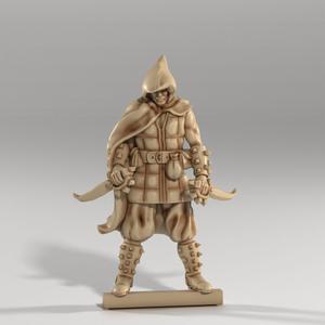 Adventurer - Hooded Rogue with Twin Daggers - Fantasy Miniature