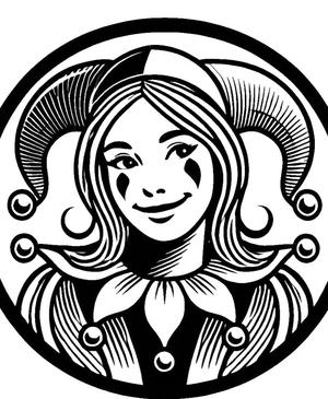 Leather Stamp 85mm Harlequin #4