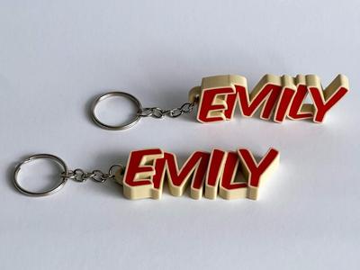 Beautiful key chain with the name Emily