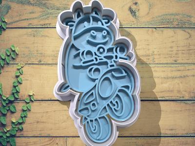 Mario Kart World Cow Cookie Cutter - Switch 2